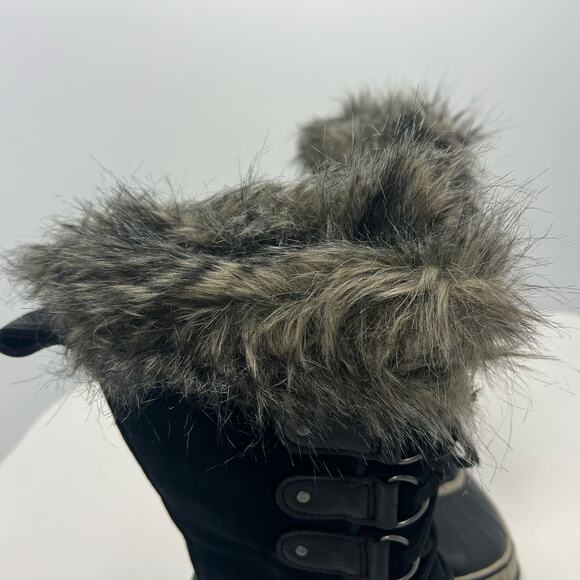 SOREL Joan of Arctic Women's Winter Boot Black/Quarry Insulated Waterproof Sz 8 - Picture 7 of 9